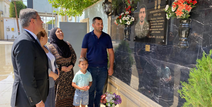 Vətən müharibəsi şəhidi Məmmədbəyli Natiq Vahid oğlunun əziz xatirəsi ehtiramla yad edilib